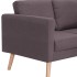 Conjunto de sofás 2 piezas tela gris