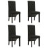 Sillas de comedor 4 unidades tela