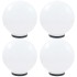 Lámparas de bola LED 4 unidades esféricas PMMA 40
