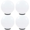 Lámparas de bola LED 4 unidades esféricas PMMA 40 cm