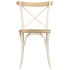Sillas con respaldo cruzado 4 uds madera maciza de mango