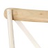 Sillas con respaldo cruzado 4 uds madera maciza de mango