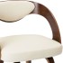 Sillas de comedor 4 uds madera curvada y cuero sintético