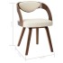 Sillas de comedor 4 uds madera curvada y cuero sintético