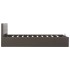 Cama canapé hidráulica cuero sintético gris 120x200