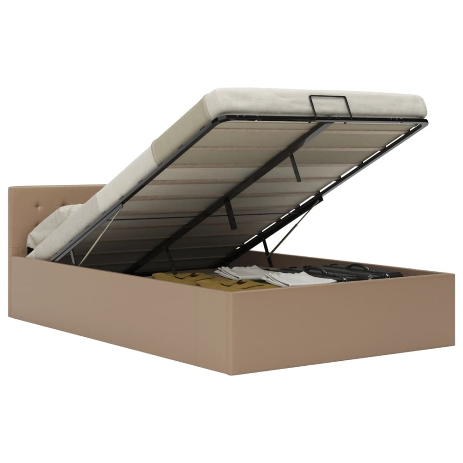 Cama canapé hidráulica sin colchón capuchino 120x200