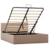 Cama canapé hidráulica sin colchón capuchino 120x200