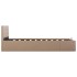 Cama canapé hidráulica sin colchón capuchino 120x200