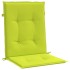Cojín silla jardín respaldo bajo 6 uds tela Oxford verde
