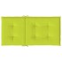 Cojín silla jardín respaldo bajo 6 uds tela Oxford verde