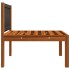 Muebles de jardín 2 piezas con cojines madera maciza de