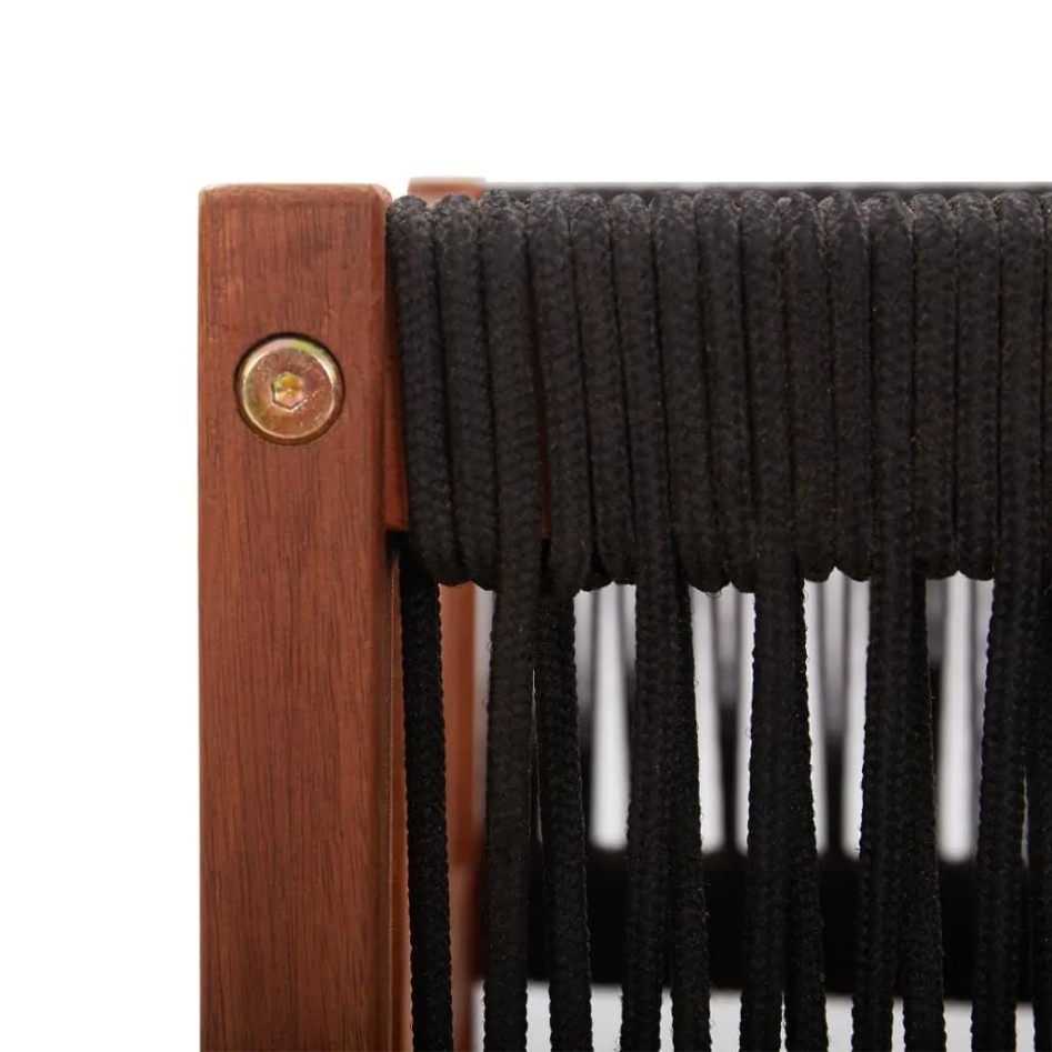 Muebles de jardín 2 piezas con cojines madera maciza de