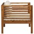 Silla de jardín y cojines blanco crema madera maciza de