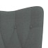 Sillón de relax con taburete tela gris