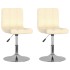 Sillas de comedor giratorias 2 unidades tela color