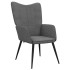 Sillón de relax de tela gris
