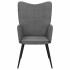 Sillón de relax de tela gris