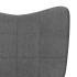Sillón de relax de tela gris