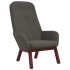 Sillón de relax de terciopelo gris