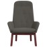 Sillón de relax de terciopelo gris