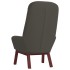 Sillón de relax de terciopelo gris