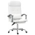 Silla de oficina reclinable masaje cuero sintético