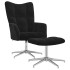 Sillón de relax con taburete terciopelo
