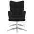 Sillón de relax con taburete terciopelo