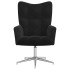 Sillón de relax con taburete terciopelo