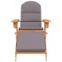 Silla de jardín Adirondack con reposapiés madera maciza