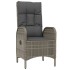Set de muebles de jardín 3 pzas y cojines ratán sintético
