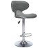 323648  Bar Stools 2 pcs Grey Faux