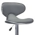323648  Bar Stools 2 pcs Grey Faux