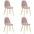 Sillas de comedor 4 unidades terciopelo