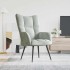 Sillón de relax de terciopelo gris