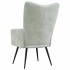 Sillón de relax de terciopelo gris