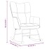 Silla mecedora con reposapiés terciopelo