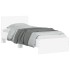 Estructura de cama con cabecero y luces LED blanco 75x190