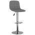 Taburetes de cocina 2 unidades tela gris