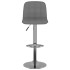 Taburetes de cocina 2 unidades tela gris