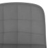 Taburetes de cocina 2 unidades tela gris