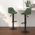 Taburetes de cocina 2 unidades terciopelo verde