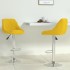 Taburete de cocina 2 unidades terciopelo amarillo