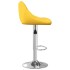Taburete de cocina 2 unidades terciopelo amarillo