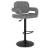 Taburetes de cocina 2 unidades tela gris
