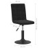 Sillas de comedor giratorias 2 uds terciopelo