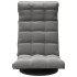 Silla de suelo giratoria de terciopelo gris