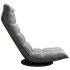 Silla de suelo giratoria de terciopelo gris