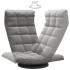 Silla de suelo giratoria de terciopelo gris