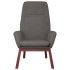Sillón de relax de tela gris